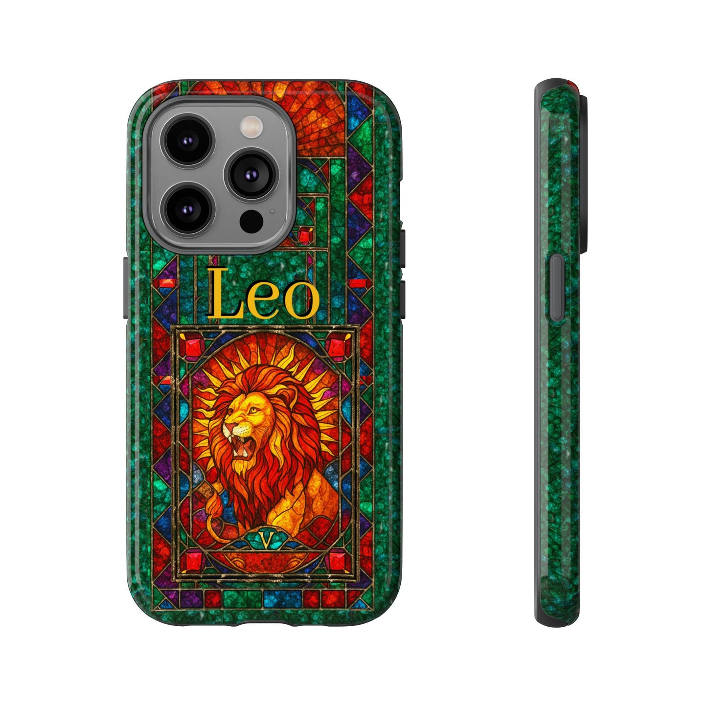 Leo Zodiac Stained Glass - Arty Phone Case