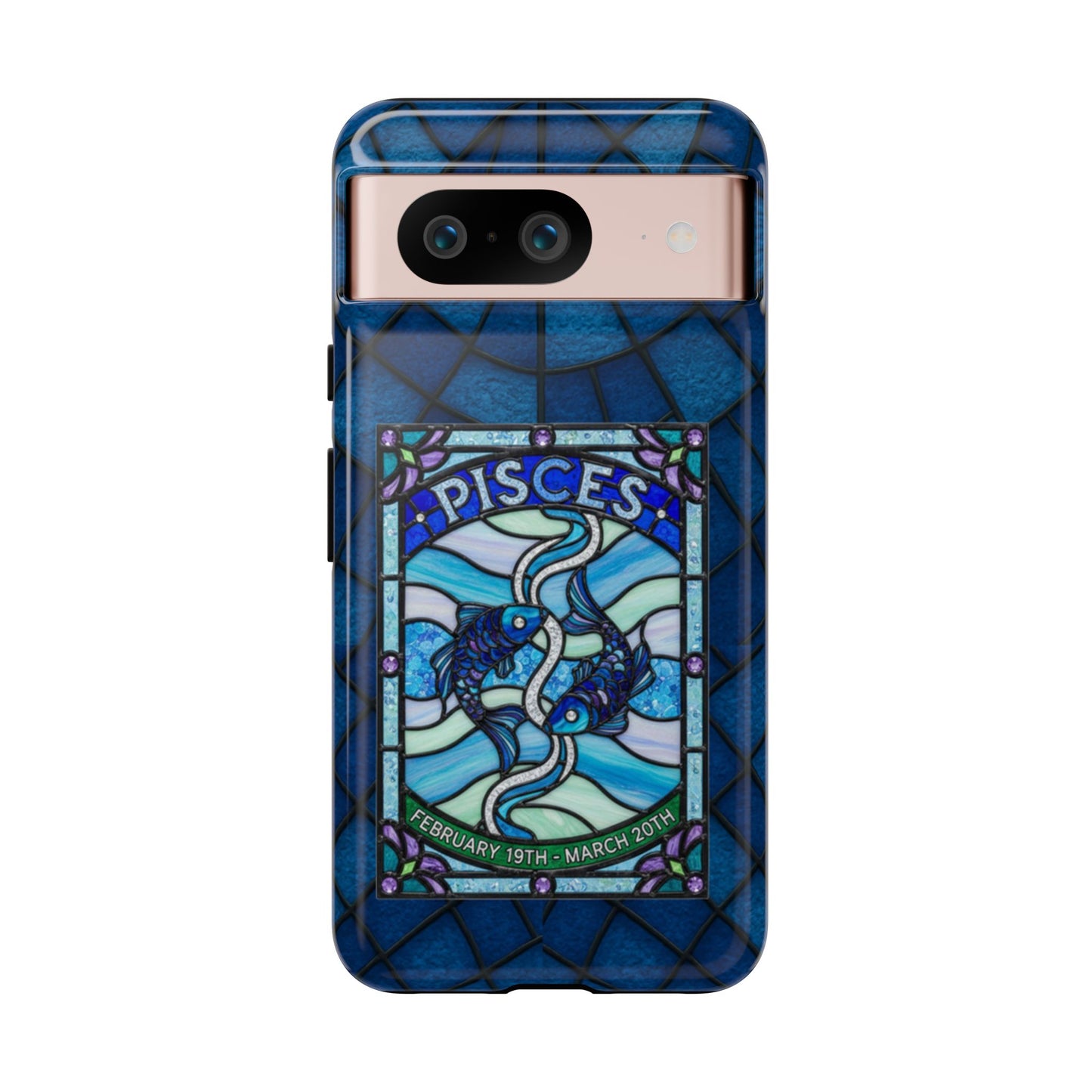 Pisces Zodiac Stained Glass - Arty Phone Case