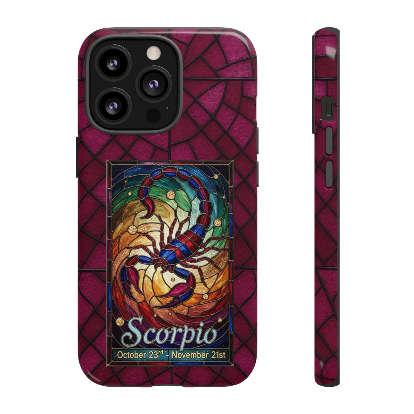 Scorpio Zodiac Stained Glass - Arty Phone Case