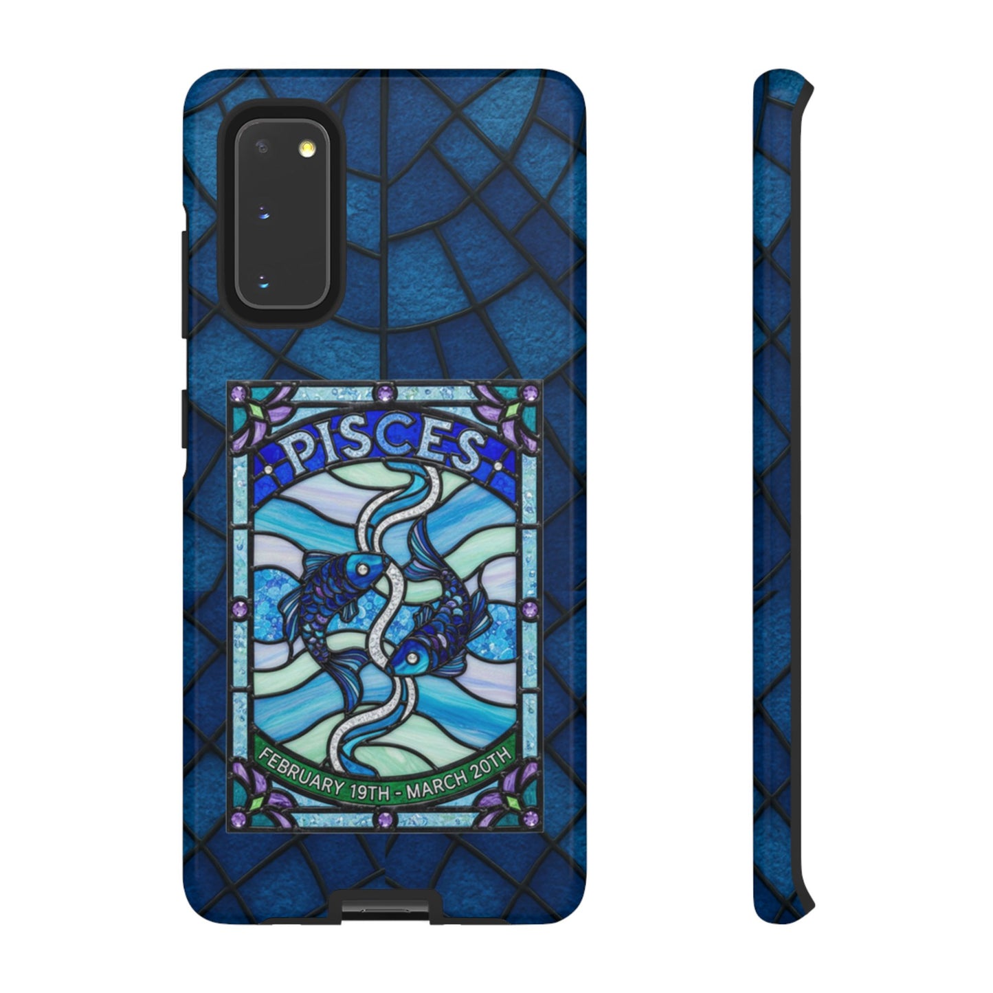 Pisces Zodiac Stained Glass - Arty Phone Case