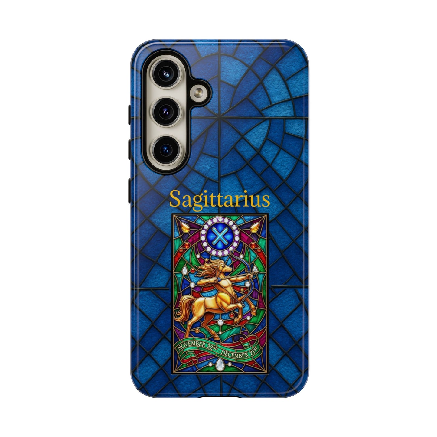 Sagittarius Zodiac Stained Glass - Arty Phone Case