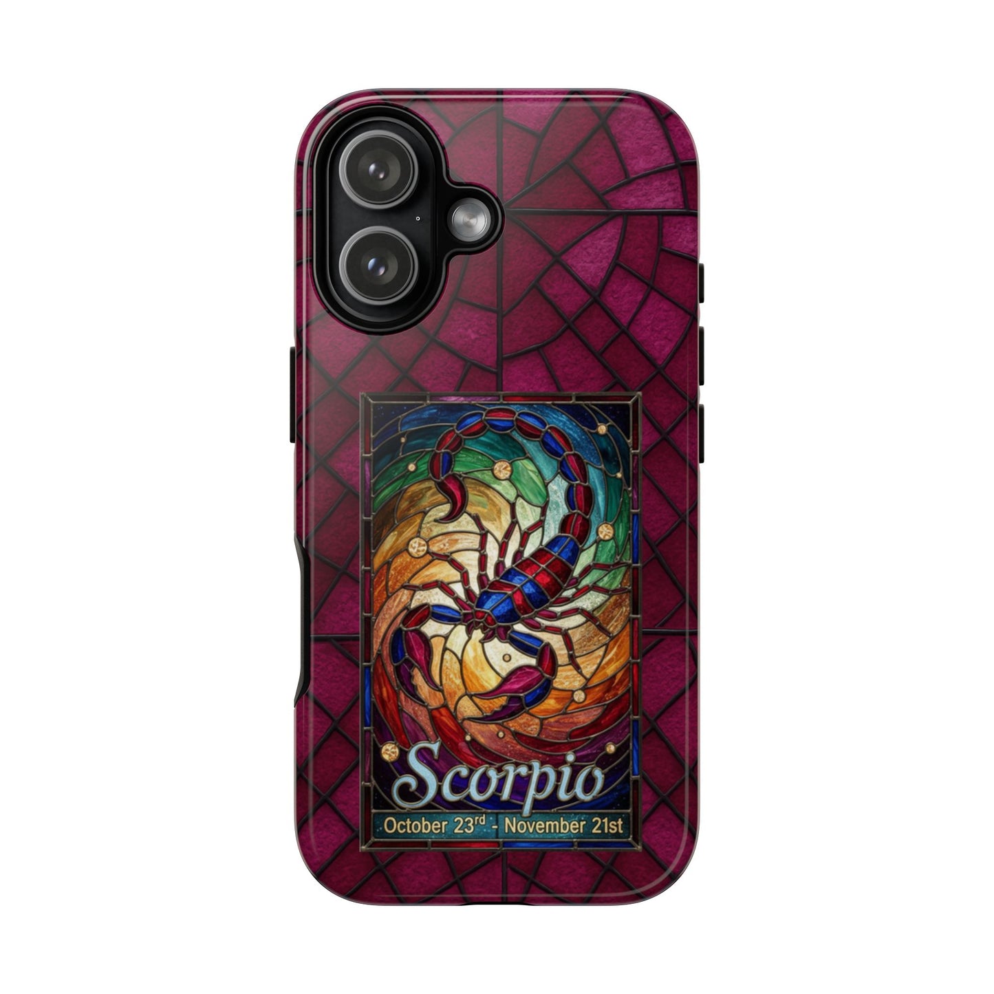 Scorpio Zodiac Stained Glass - Arty Phone Case
