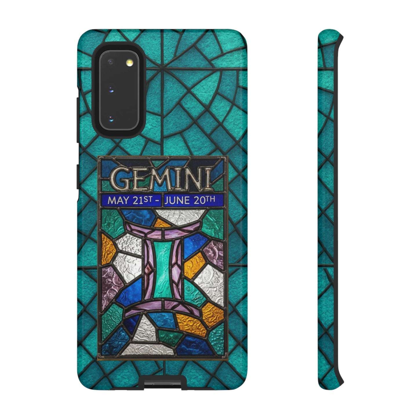 Gemini Zodiac Stained Glass - Arty Phone Case