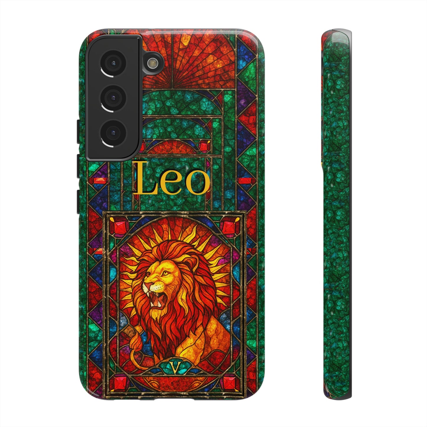 Leo Zodiac Stained Glass - Arty Phone Case