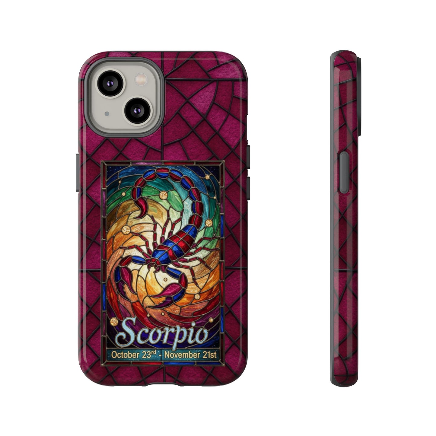 Scorpio Zodiac Stained Glass - Arty Phone Case