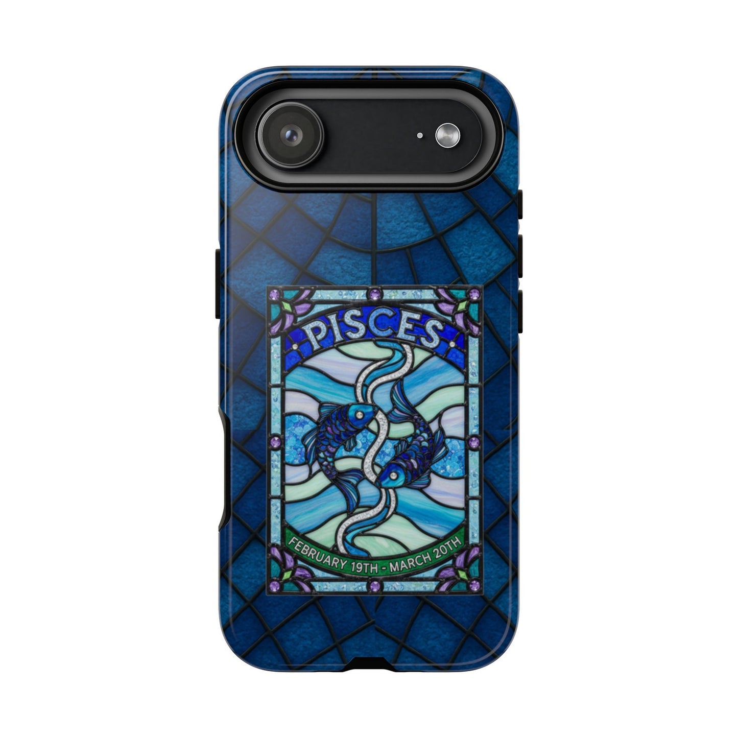 Pisces Zodiac Stained Glass - Arty Phone Case