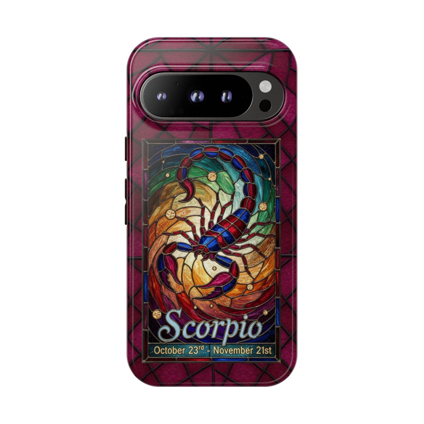 Scorpio Zodiac Stained Glass - Arty Phone Case