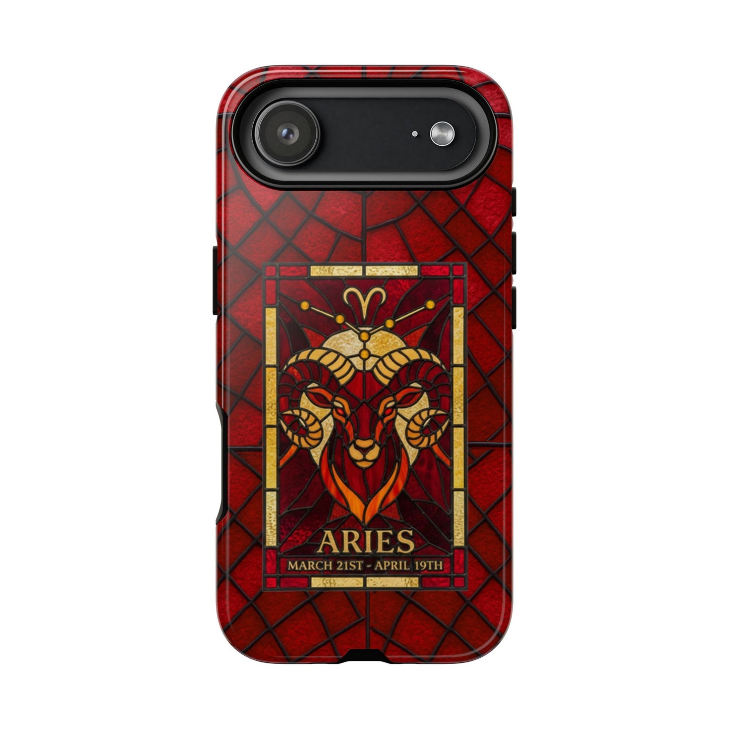 Aries Zodiac Stained Glass - Arty Phone Case