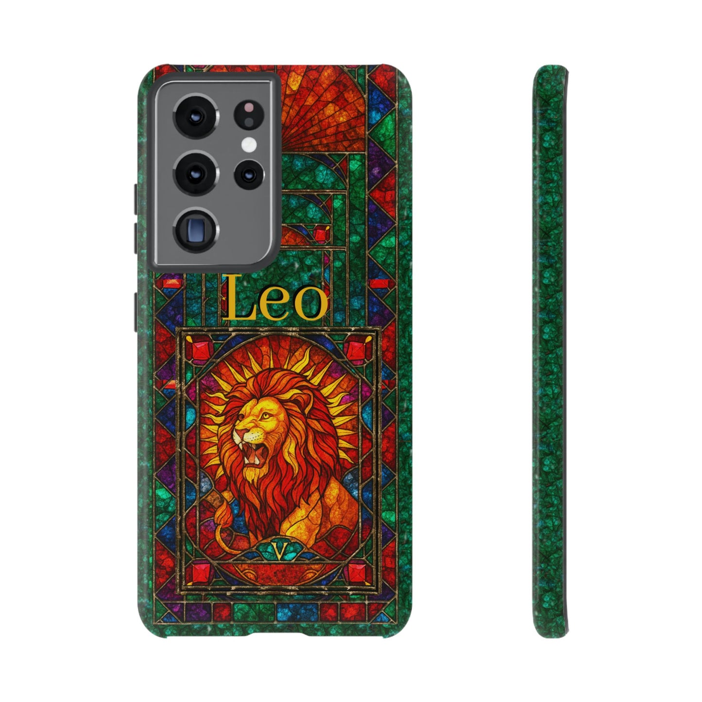 Leo Zodiac Stained Glass - Arty Phone Case