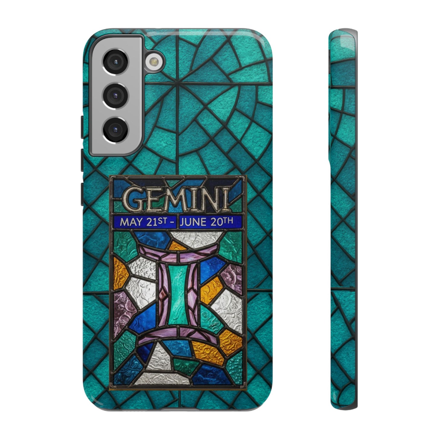 Gemini Zodiac Stained Glass - Arty Phone Case