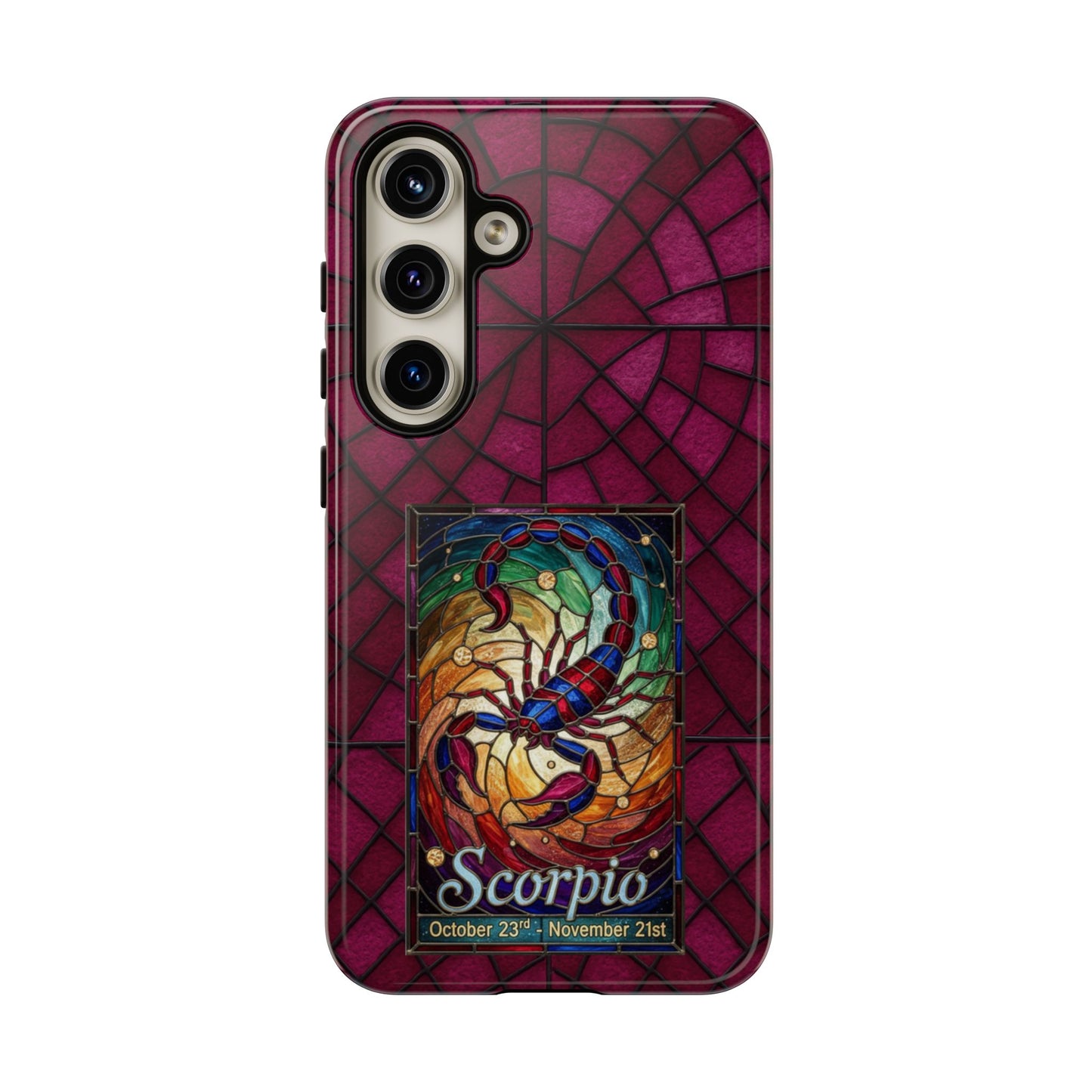 Scorpio Zodiac Stained Glass - Arty Phone Case