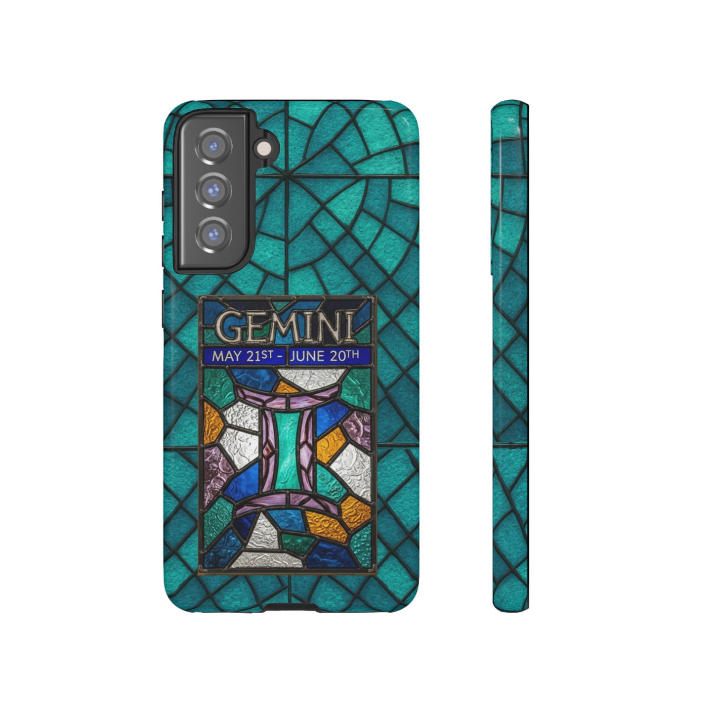 Gemini Zodiac Stained Glass - Arty Phone Case