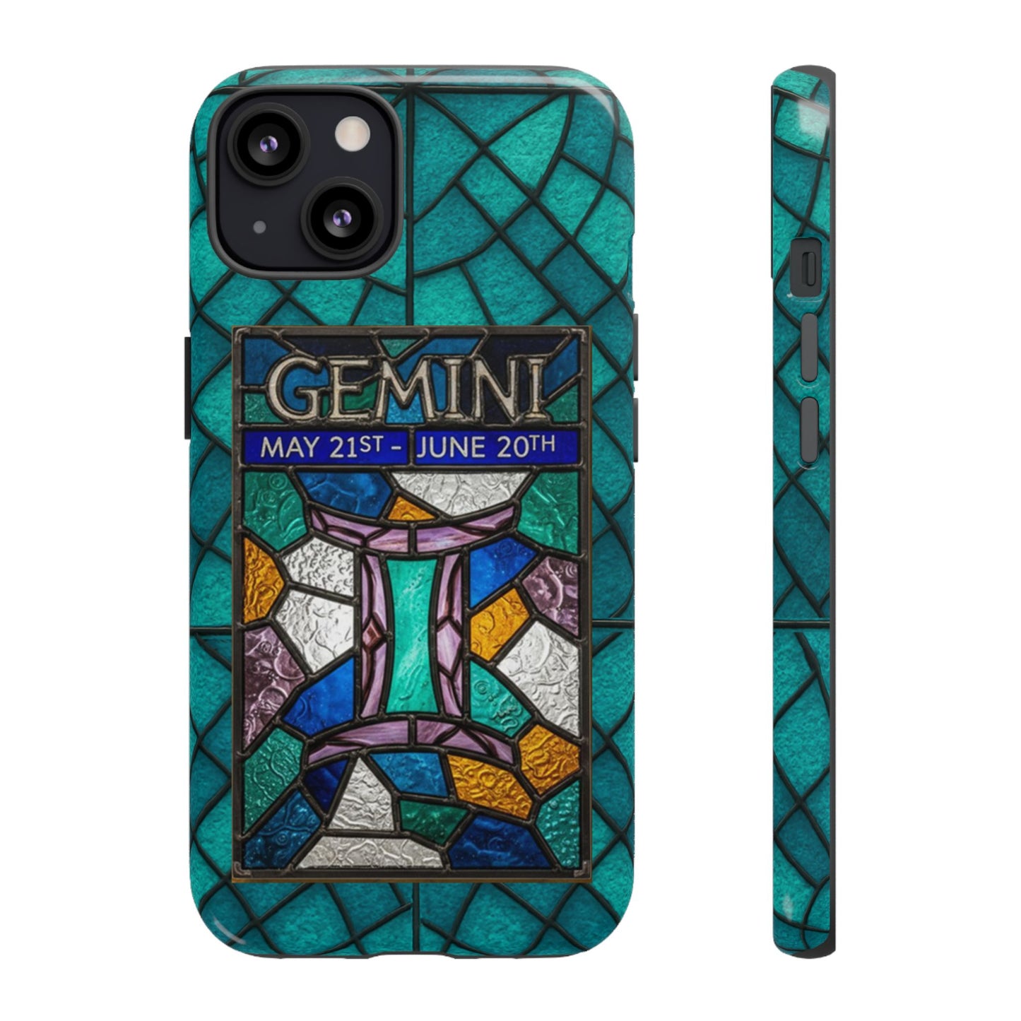 Gemini Zodiac Stained Glass - Arty Phone Case