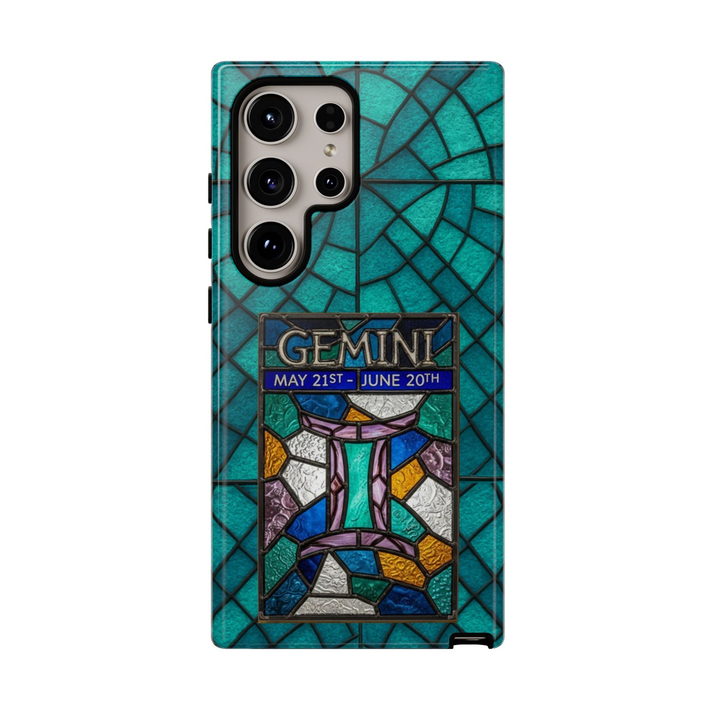 Gemini Zodiac Stained Glass - Arty Phone Case