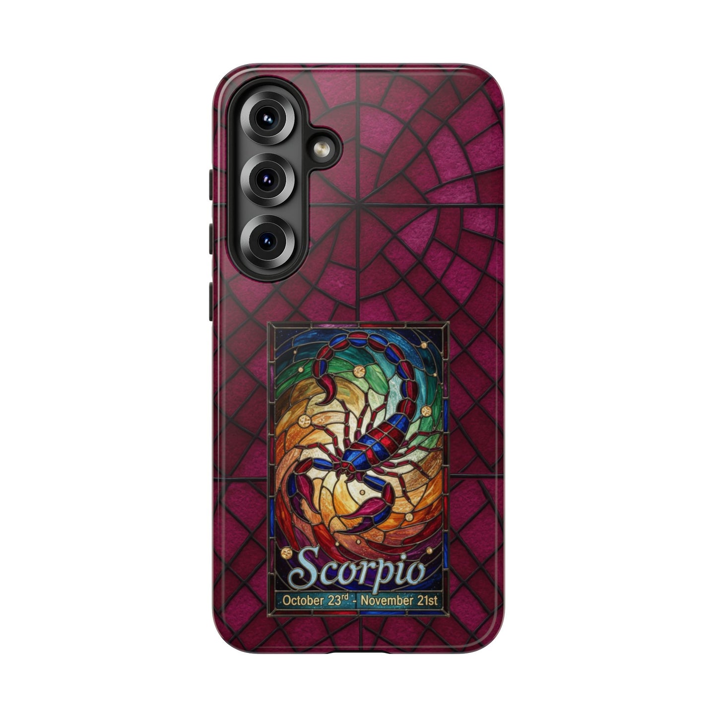 Scorpio Zodiac Stained Glass - Arty Phone Case
