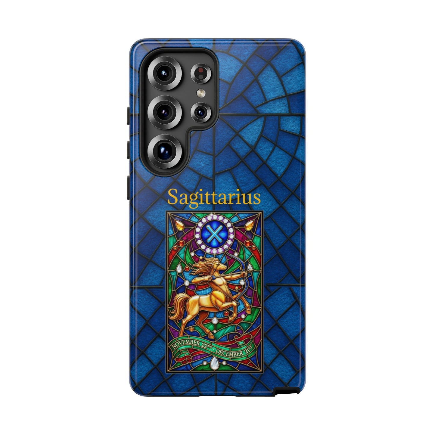 Sagittarius Zodiac Stained Glass - Arty Phone Case
