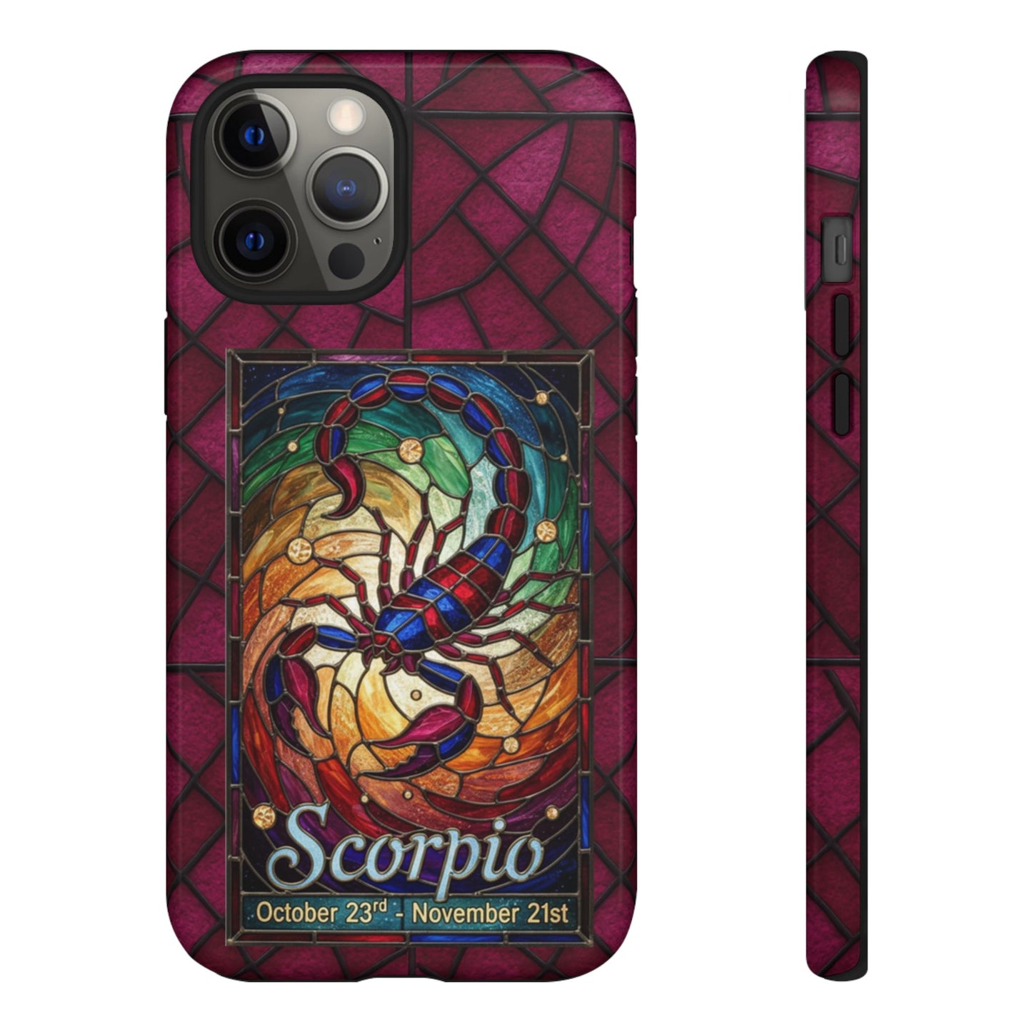 Scorpio Zodiac Stained Glass - Arty Phone Case