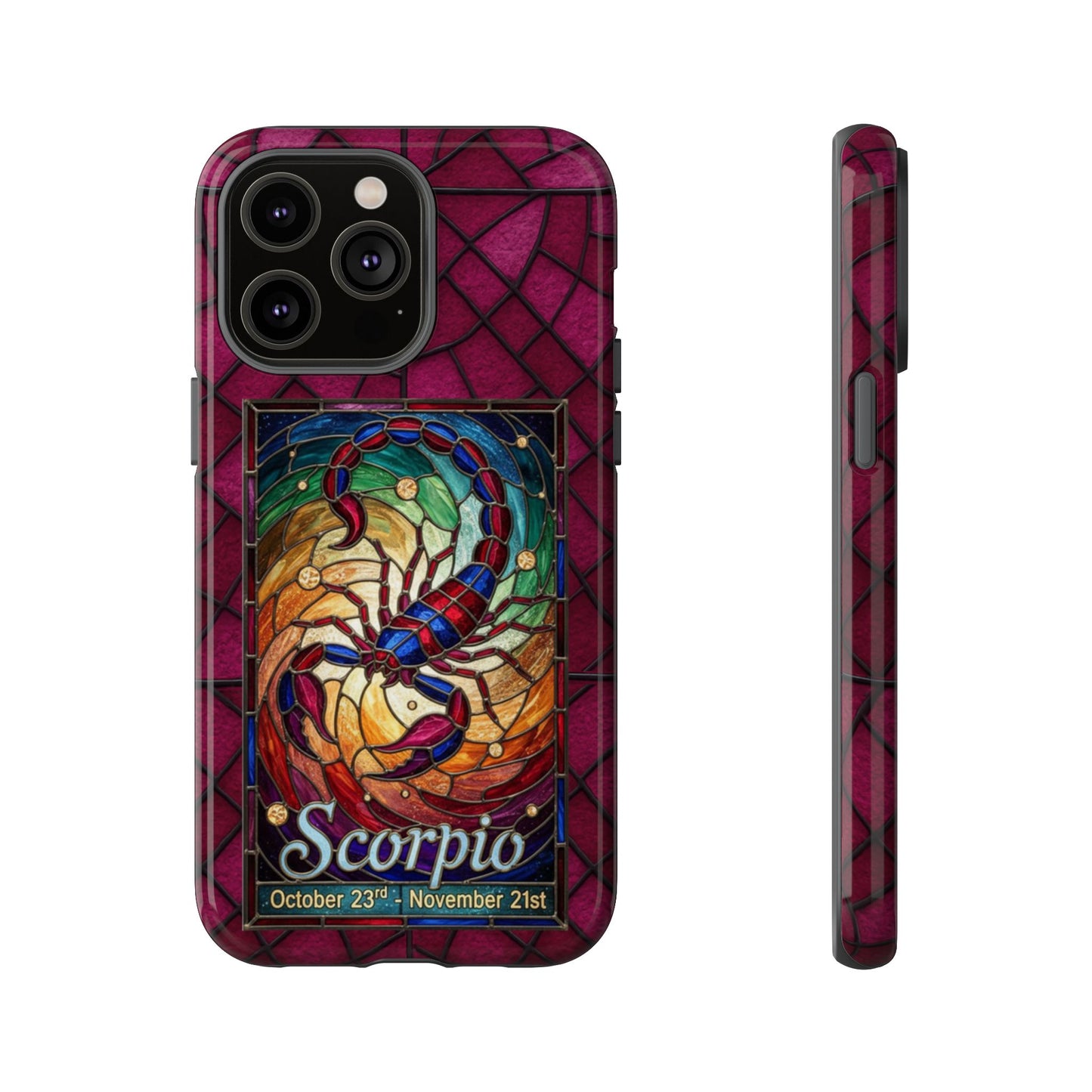 Scorpio Zodiac Stained Glass - Arty Phone Case