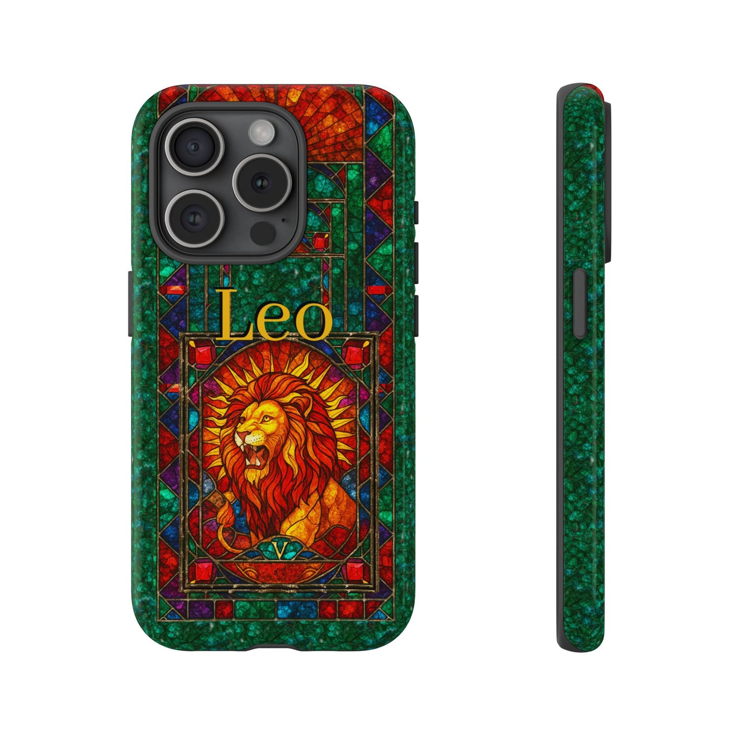 Leo Zodiac Stained Glass - Arty Phone Case
