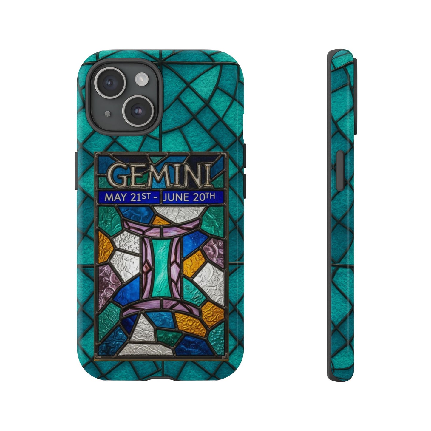 Gemini Zodiac Stained Glass - Arty Phone Case