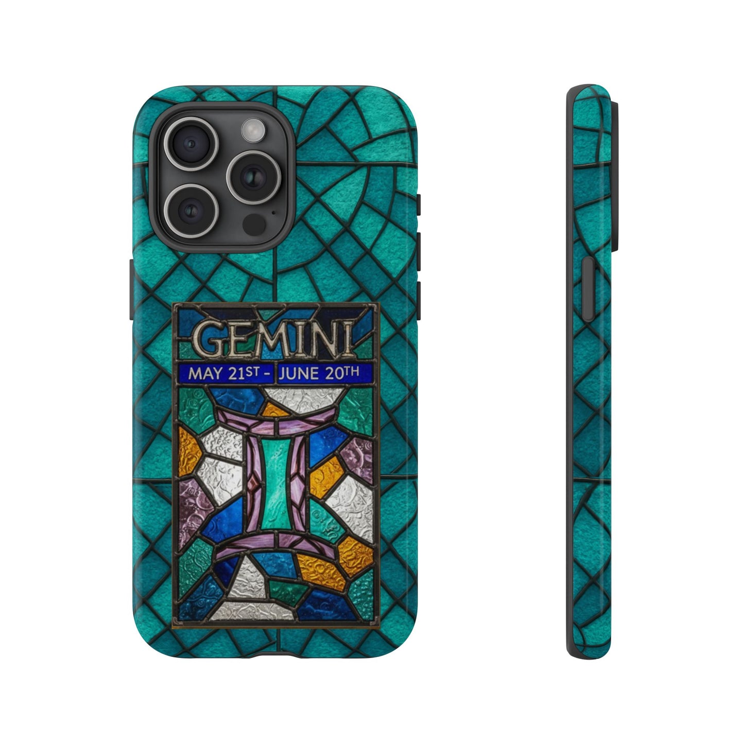 Gemini Zodiac Stained Glass - Arty Phone Case