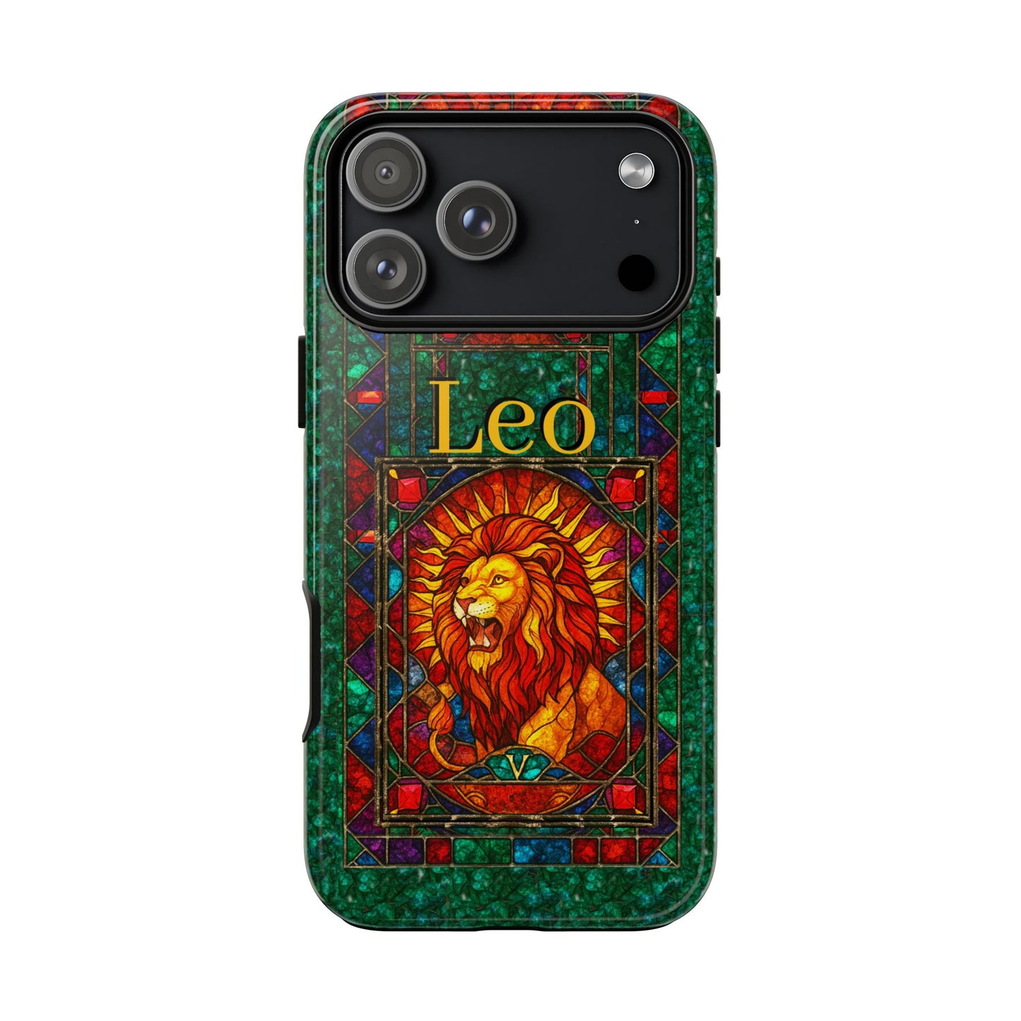 Leo Zodiac Stained Glass - Arty Phone Case