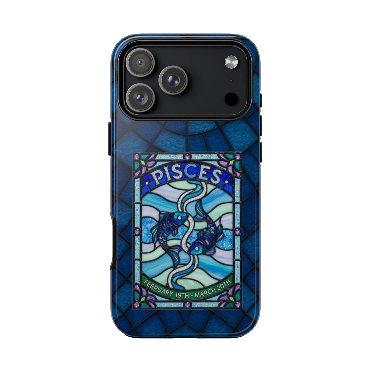 Pisces Zodiac Stained Glass - Arty Phone Case