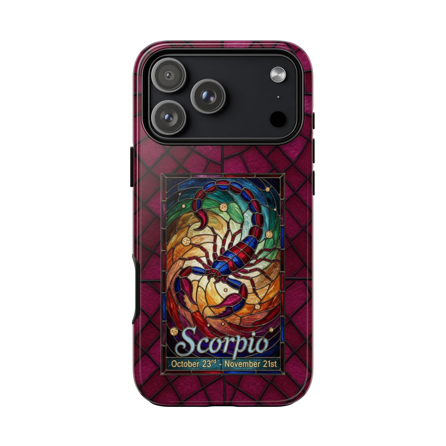 Scorpio Zodiac Stained Glass - Arty Phone Case