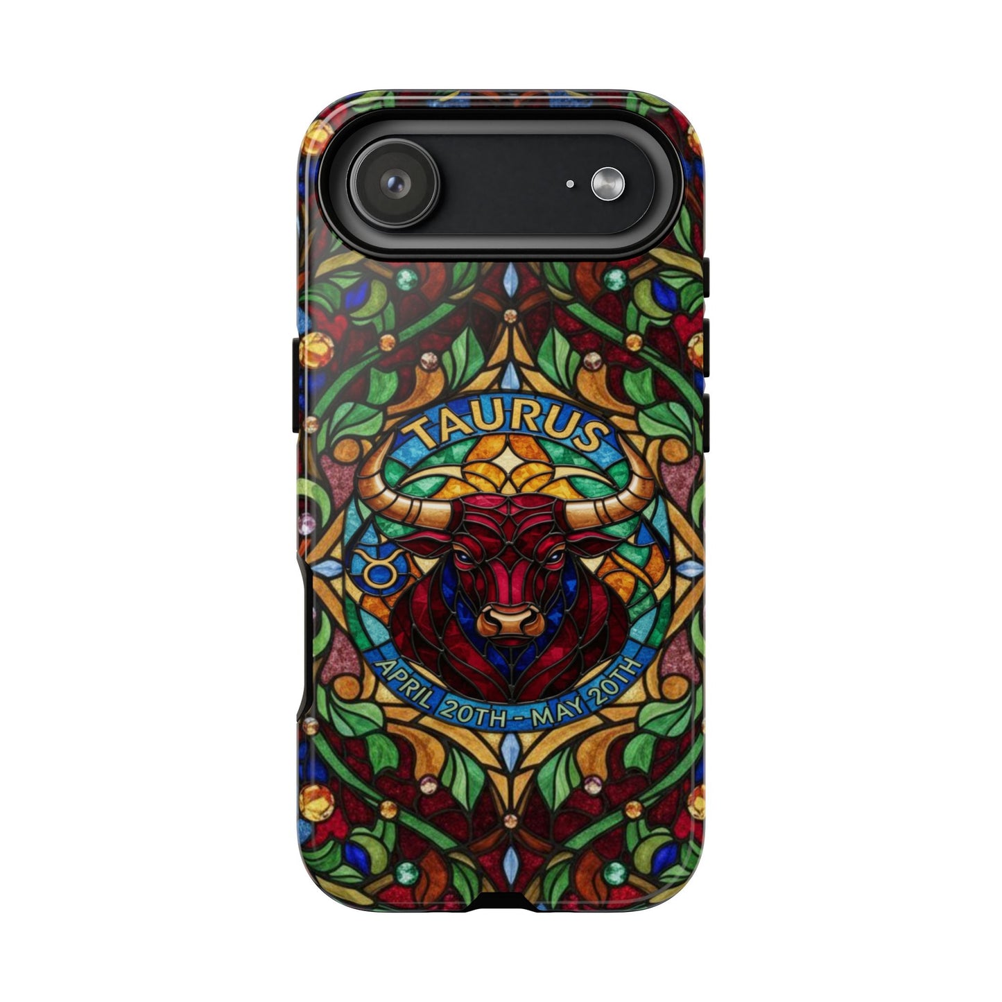 Taurus Zodiac Stained Glass - Arty Phone Case