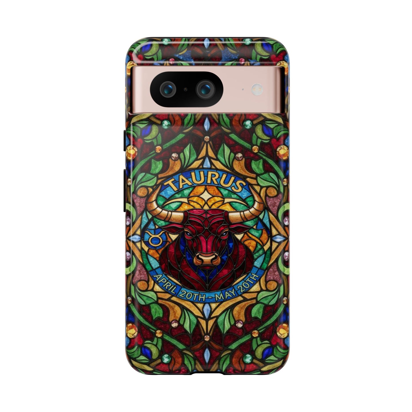 Taurus Zodiac Stained Glass - Arty Phone Case