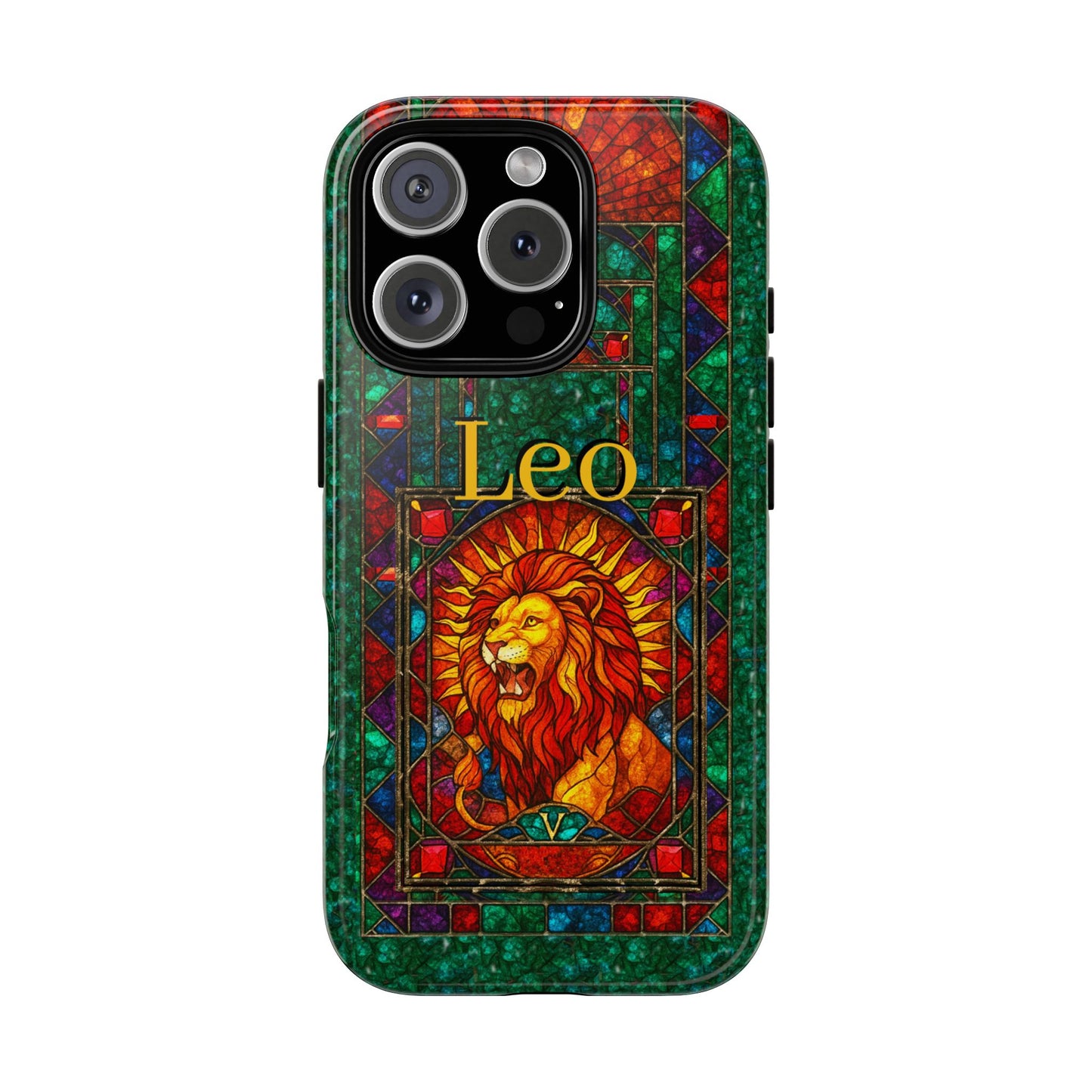 Leo Zodiac Stained Glass - Arty Phone Case
