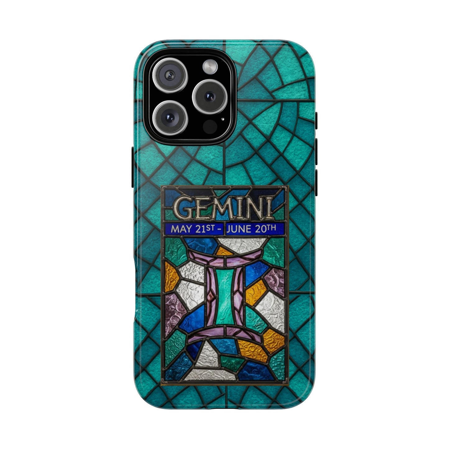Gemini Zodiac Stained Glass - Arty Phone Case