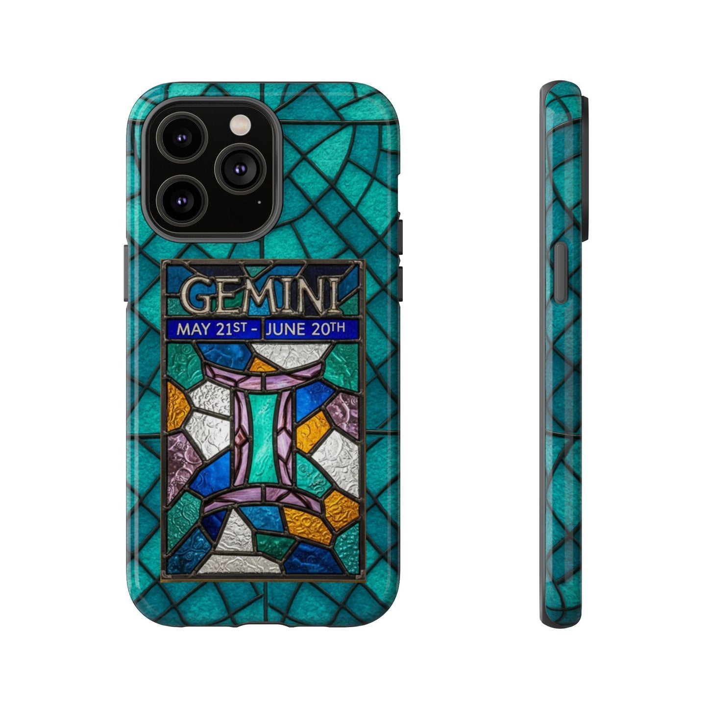 Gemini Zodiac Stained Glass - Arty Phone Case