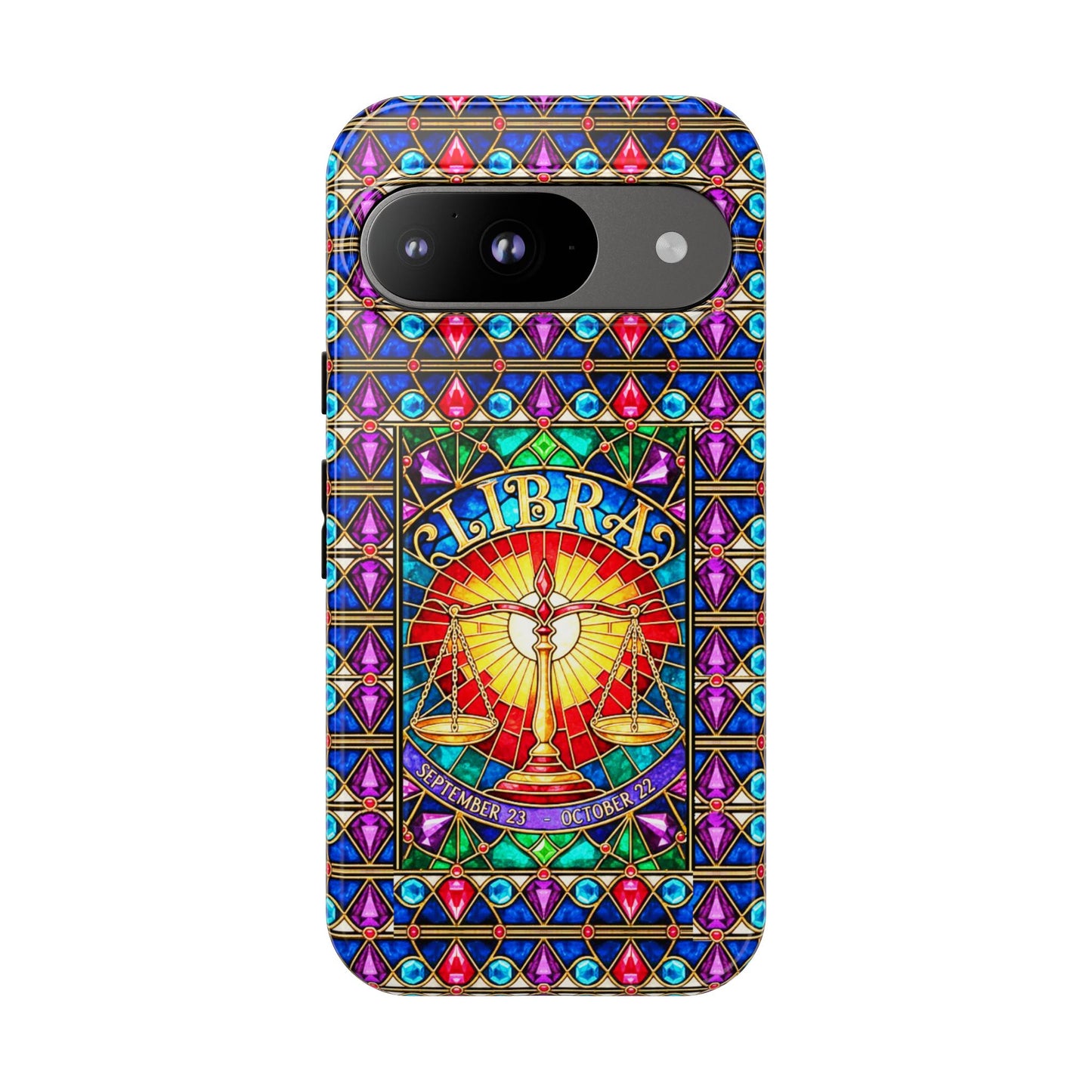 Libra Zodiac Stained Glass - Arty Phone Case