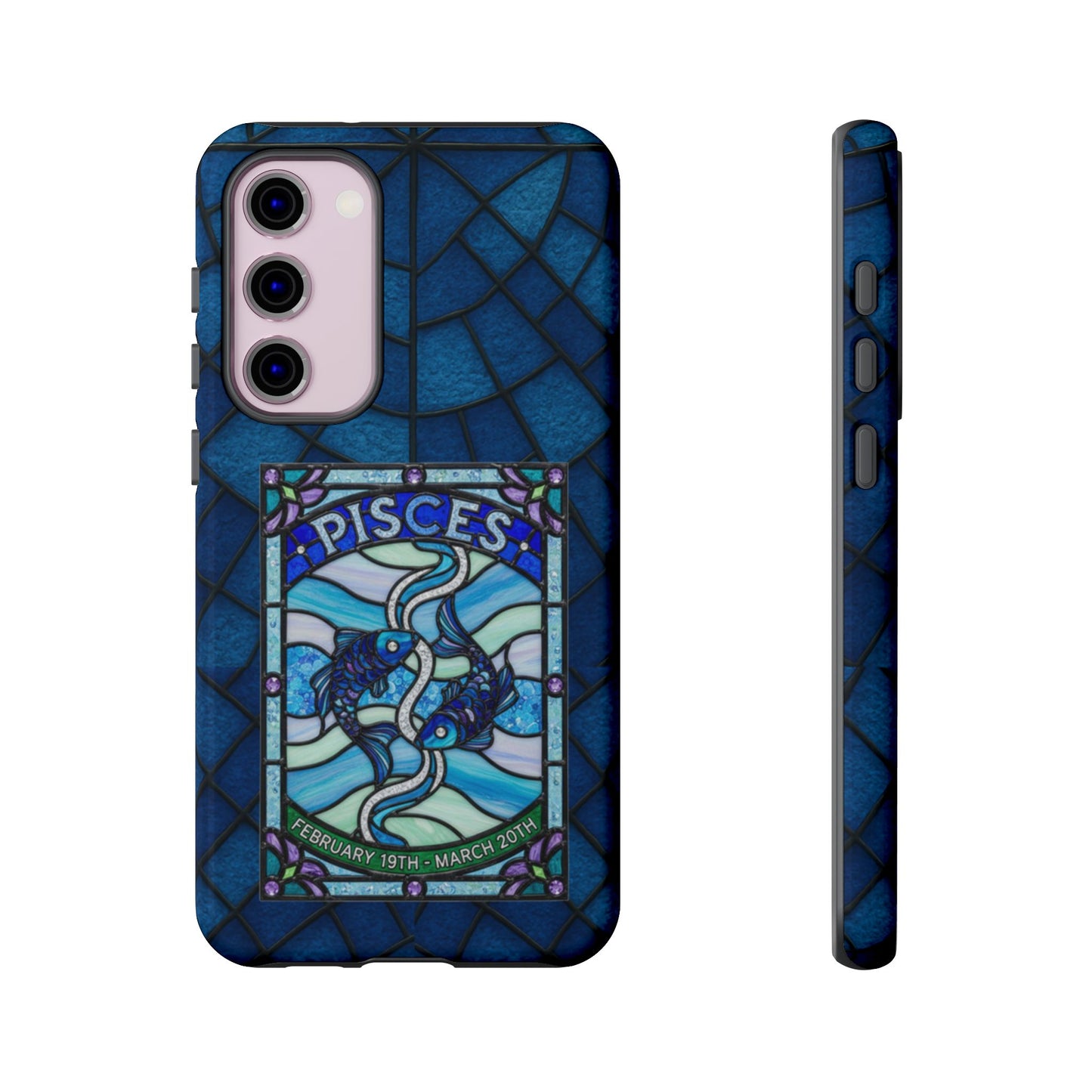 Pisces Zodiac Stained Glass - Arty Phone Case