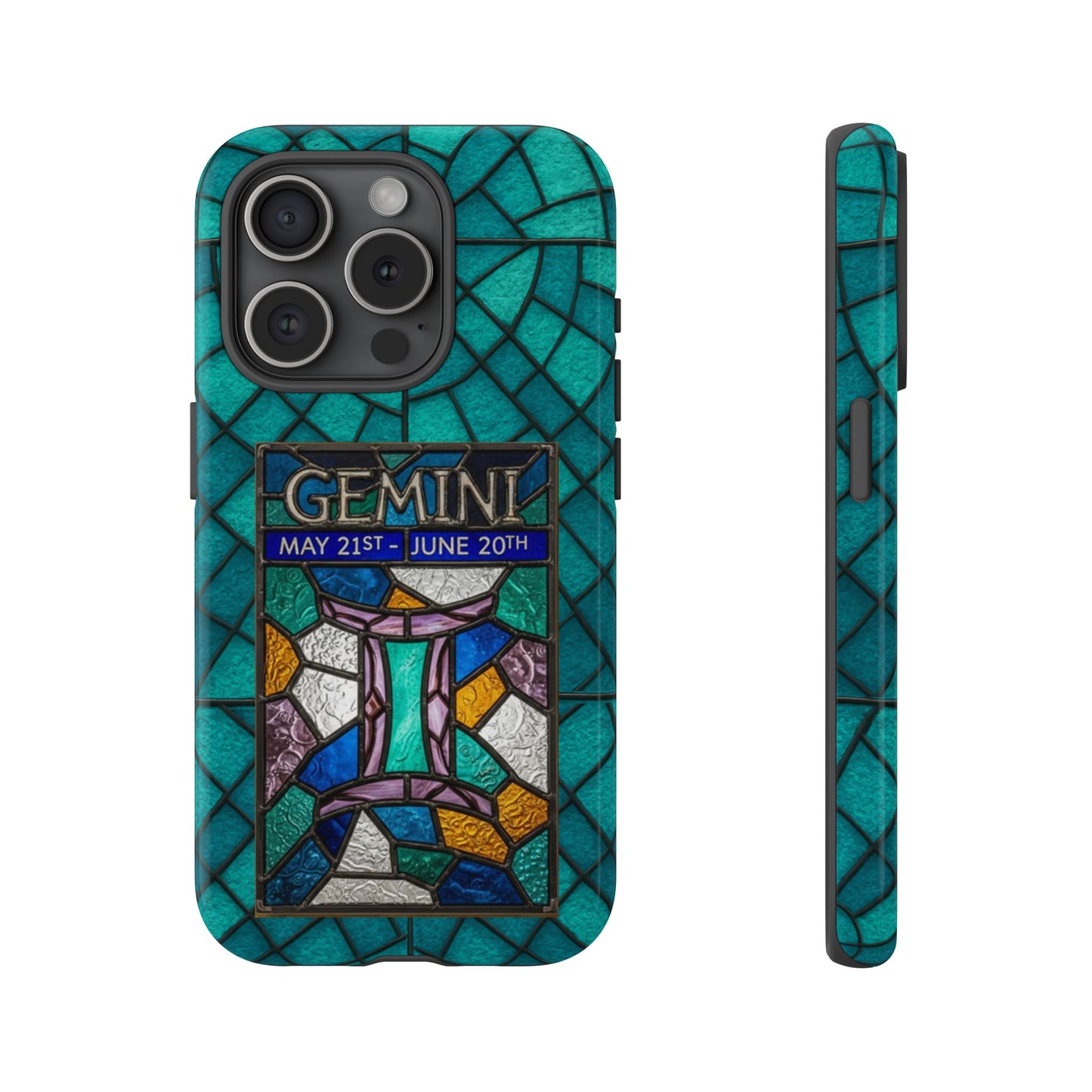 Gemini Zodiac Stained Glass - Arty Phone Case