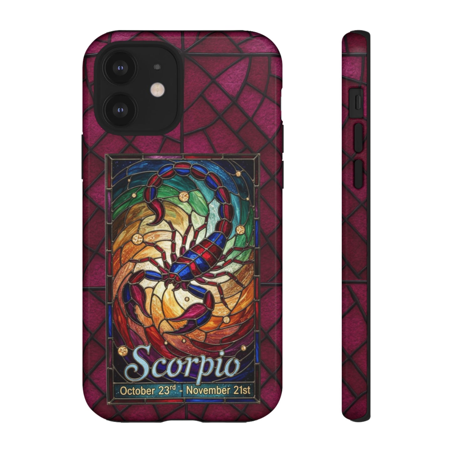 Scorpio Zodiac Stained Glass - Arty Phone Case