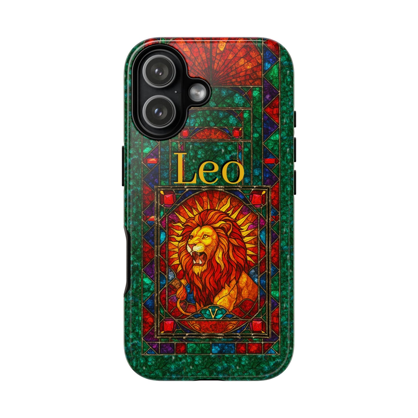 Leo Zodiac Stained Glass - Arty Phone Case