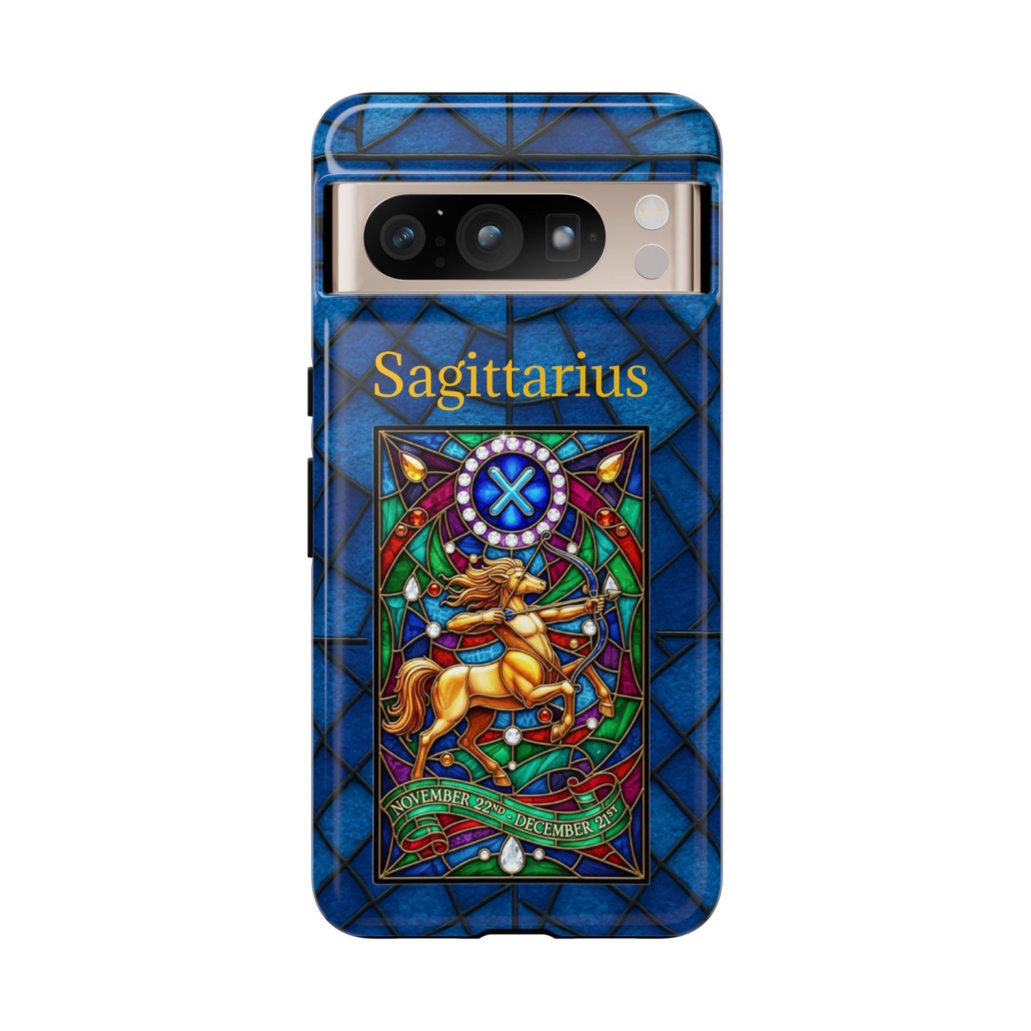 Sagittarius Zodiac Stained Glass - Arty Phone Case