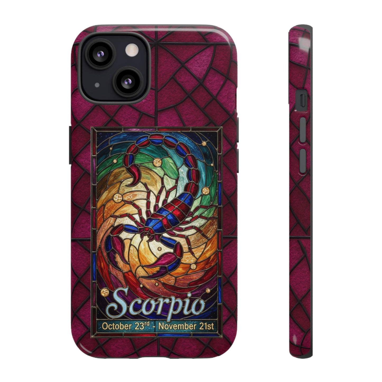 Scorpio Zodiac Stained Glass - Arty Phone Case