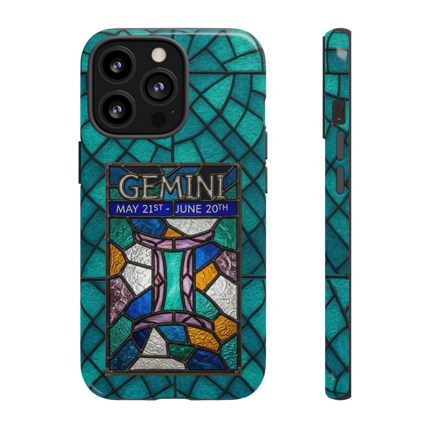 Gemini Zodiac Stained Glass - Arty Phone Case