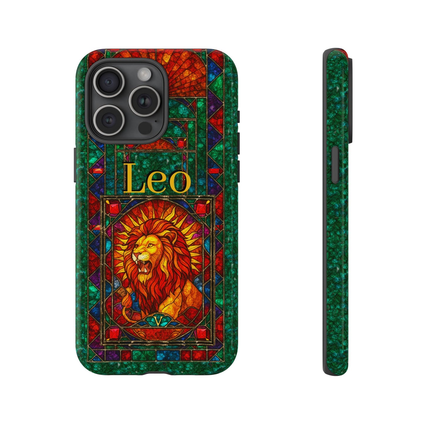 Leo Zodiac Stained Glass - Arty Phone Case
