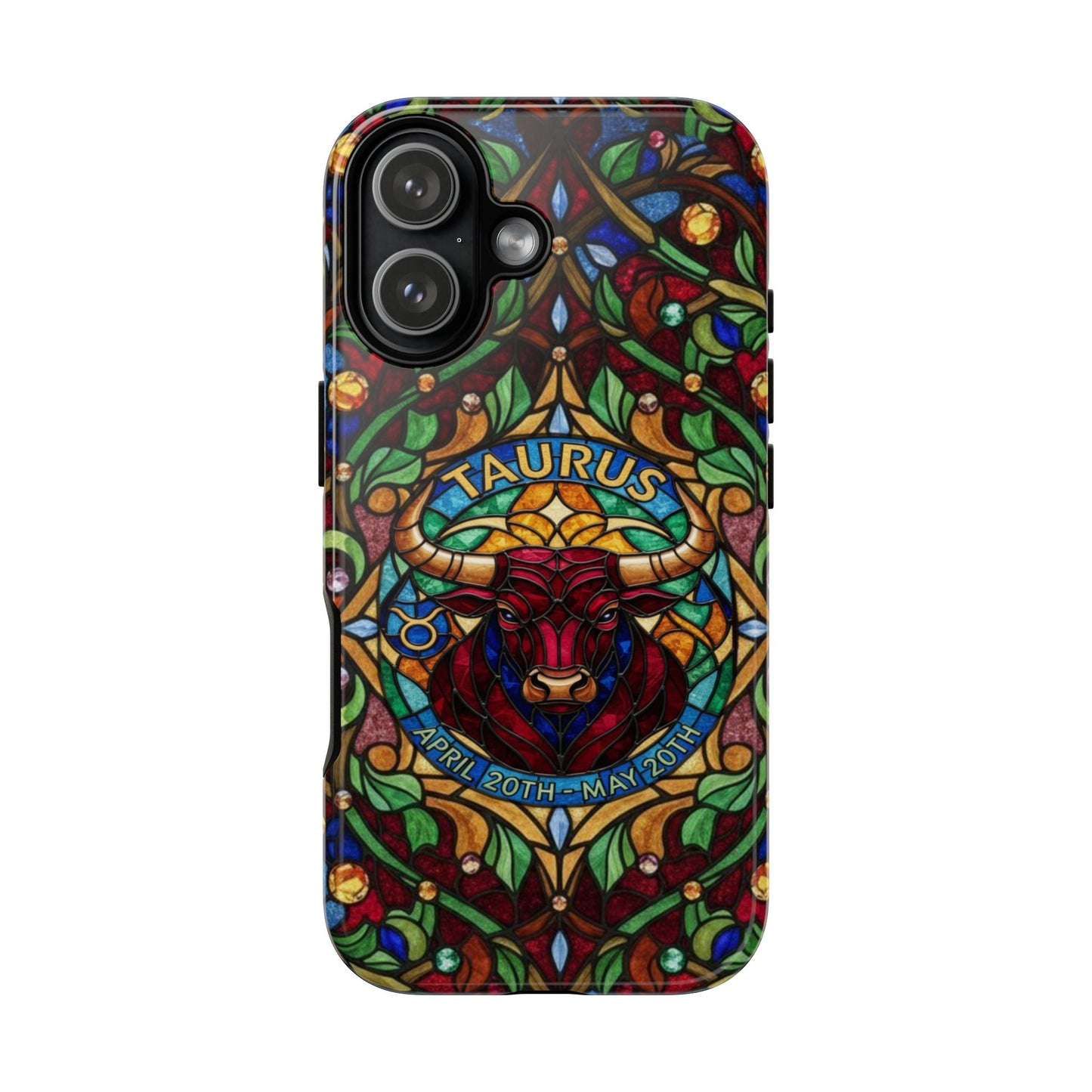 Taurus Zodiac Stained Glass - Arty Phone Case