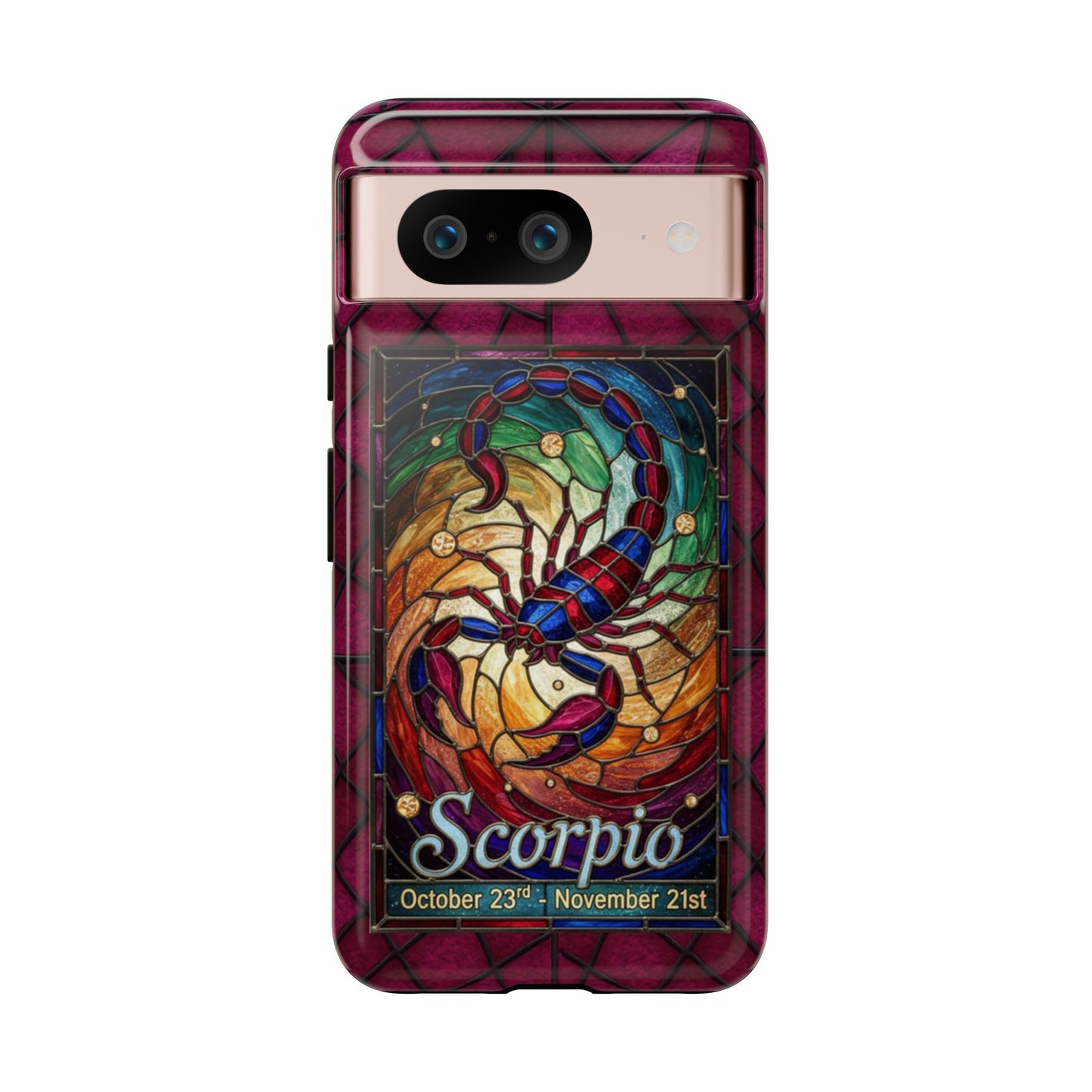 Scorpio Zodiac Stained Glass - Arty Phone Case