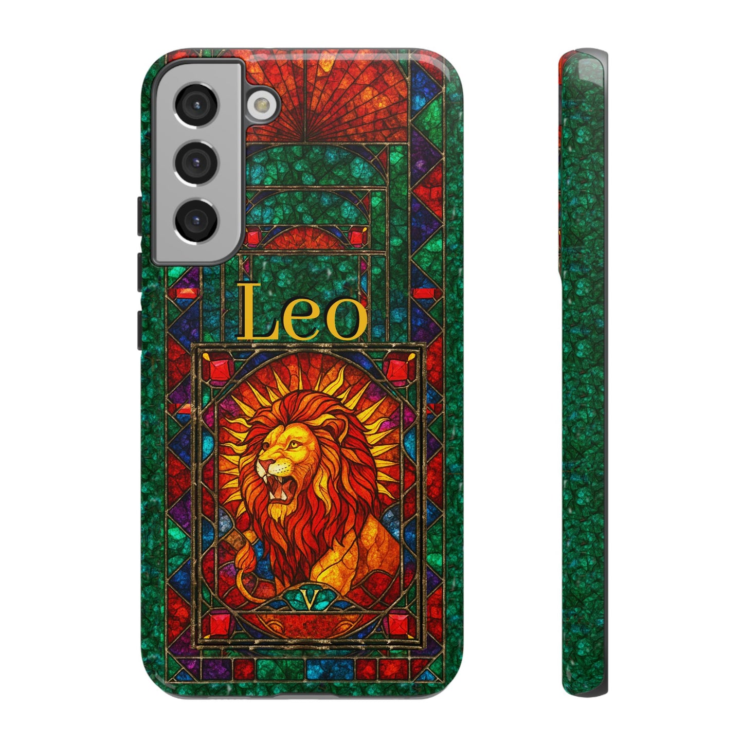 Leo Zodiac Stained Glass - Arty Phone Case