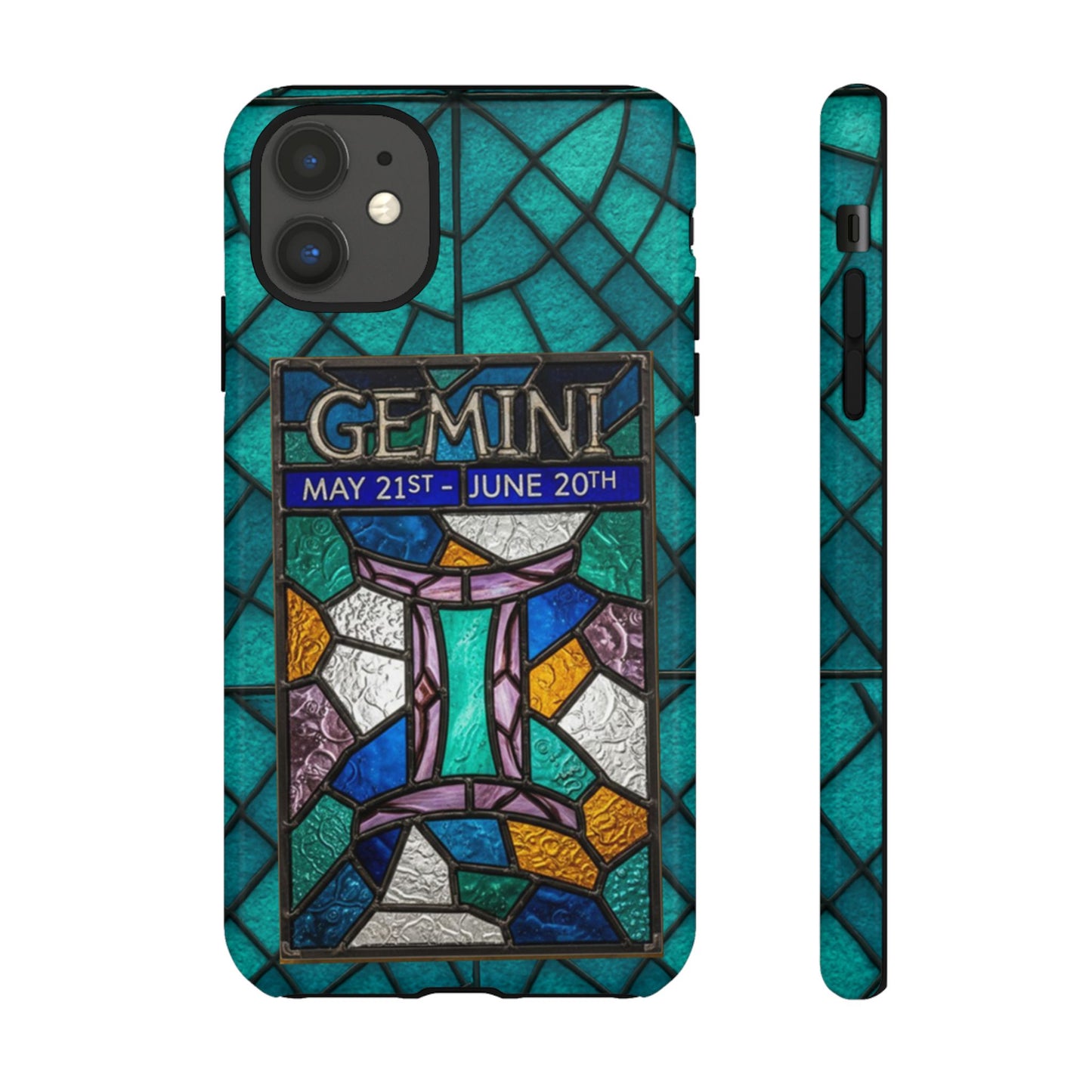 Gemini Zodiac Stained Glass - Arty Phone Case
