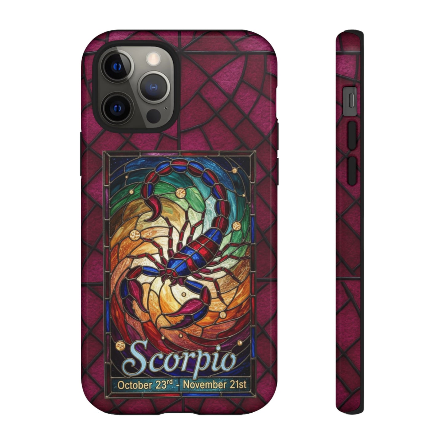 Scorpio Zodiac Stained Glass - Arty Phone Case