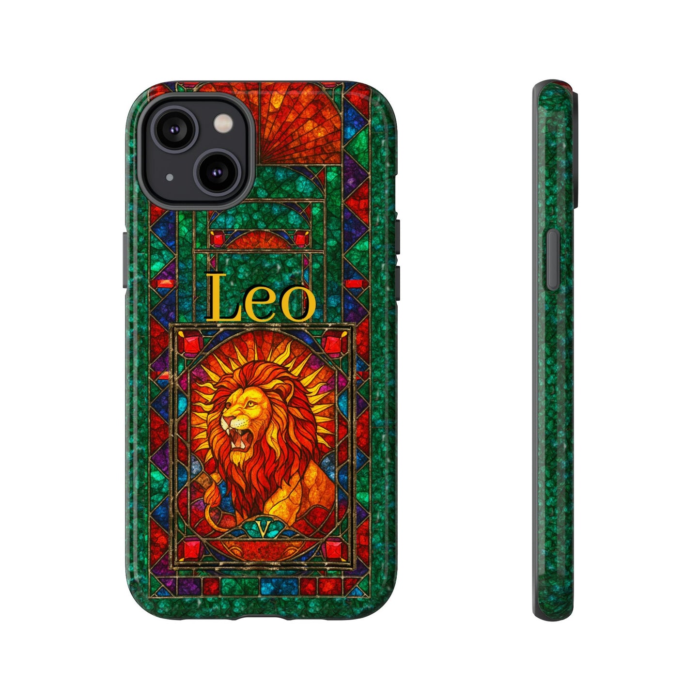 Leo Zodiac Stained Glass - Arty Phone Case