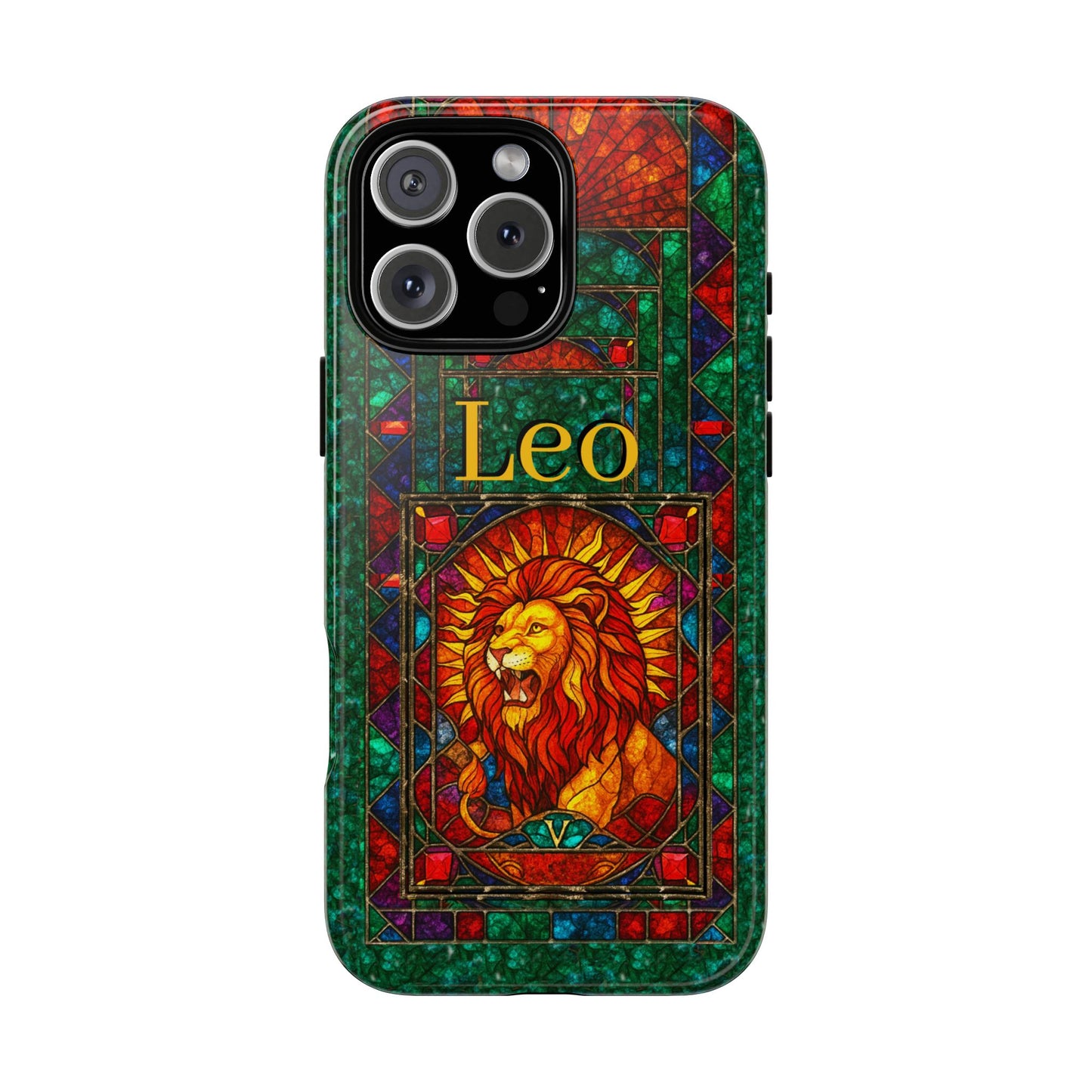 Leo Zodiac Stained Glass - Arty Phone Case