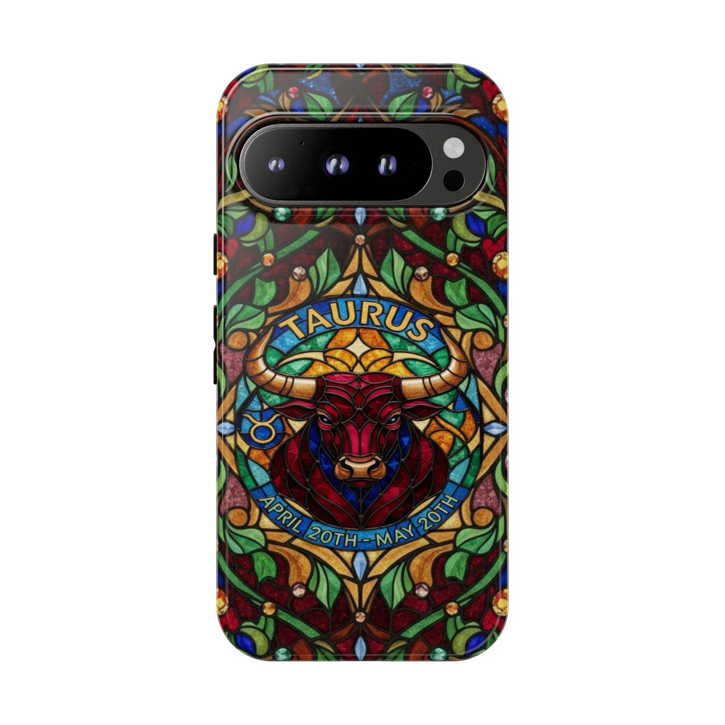 Taurus Zodiac Stained Glass - Arty Phone Case